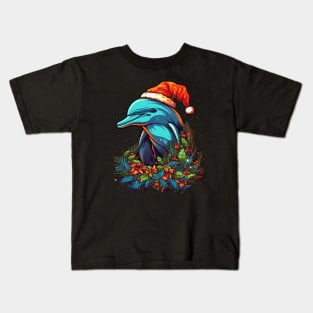 Dolphin Christmas Kids T-Shirt